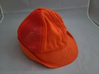 Sombrero naranja Hunter vintage laterales de malla mediano hecho en EE. UU. Foto 1 de 4
