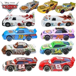 Disney Pixar Cars Gold Silver McQueen 1:55 Diecast Queen Car Model NO.7 Toy Gift - Picture 1 of 24