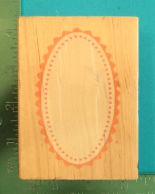 Sello de goma MARCO OVALADO de All Night Media - Brenda Walton 990J12 Foto 1 de 2