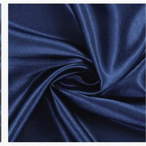 Charmeuse Chic: 15-Yard Navy Blue Bridal Fabric Pack for We - Picture 1 of 7