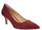 G.I.L.I. Pointed Toe Mid-heel Pumps - Georgette Burgundy Women's Size 5 New