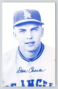 Vintage MLB - Dean Chance Exhibit Card c1980 Baseball HOF Hall of Fame Postcard - Picture 1 of 2