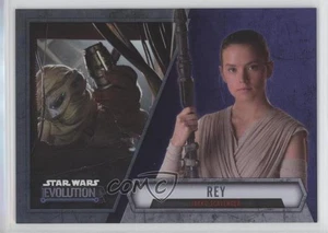2016 Topps Star Wars Evolution Purple Lightsaber Rey Jakku Scavenger #90 1j8 - Picture 1 of 3