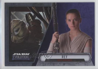 2016 Topps Star Wars Evolution Purple Lightsaber Rey Jakku Scavenger #90 1j8 - Image 1 of 3
