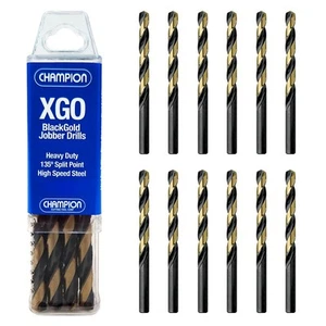 Champion Schneidwerkzeug Schwerlast BlackGold Jobber Bohrer Bits, 135 Grad Spli... - Bild 1 von 6