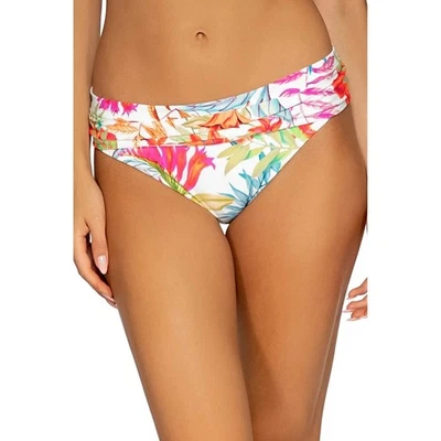 NWT Sunsets Tropical Breeze Swim Bottom Floral Print Bikini Bottoms Large - Image 1 of 4