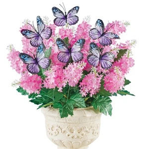 Künstliche Flieder Schmetterling Büsche - 3er Set - Bild 1 von 12