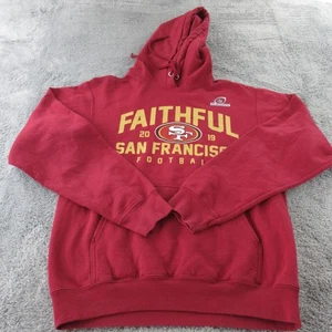San Francisco 49ers Hoodie Sweatshirt Mens Small NFL Football Playoffs Fanatics - Picture 1 of 9