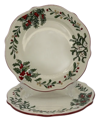 Better Homes and Gardens Winter Forest Dinner Plate 11" Set of 2 - Image 1 of 3