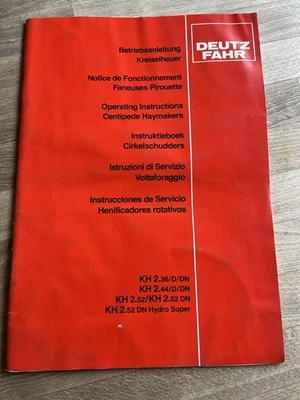Betriebsanleitung Deutz KreiselheuerKH 2.36 2.44 2.52  2.52 DN u Hydro Super - Bild 1 von 3