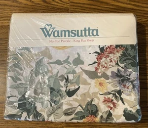 Wamsutta King Top Flat Sheet No Iron Percale “Tara 111” Factory Sealed - Picture 1 of 6