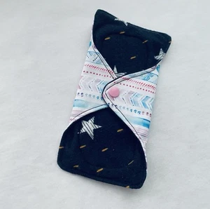 Small Reusable Sanitary Menstrual Pad, 100% Cotton Flannel Lining, Eco Friendly - Picture 1 of 4