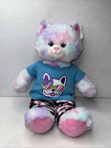 Build A Bear Arco Iris Peluche 16" Gato con traje Frenchie! - Imagen 1 de 5