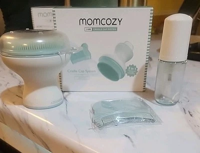 Momcozy﻿ Innovador cepillo para tapa de cuna con bomba, 2 en 1 cepillo para tapa de cuna para bebé con Foto 1 de 3