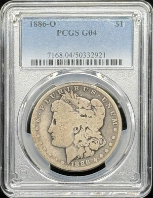 1886 O Morgan Silver Dollar PCGS G-4 - Image 1 of 2