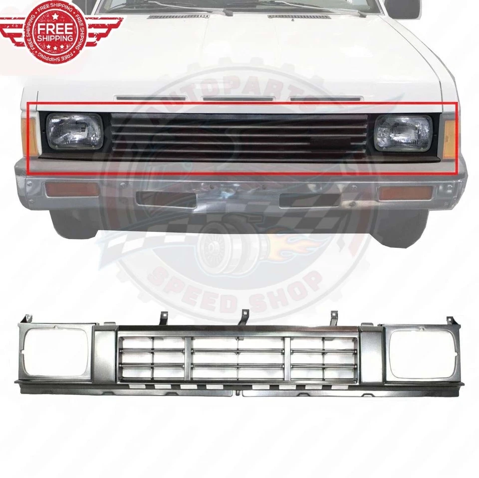New Front Grille Assembly Black 1986-1989 NISSAN D21 PICKUP 4WD NI1200109 Foto 1 de 1