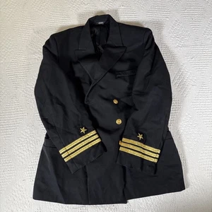 US Navy Black Jacket Authentic US Navy originals Pit to pit 23inch - Picture 1 of 21