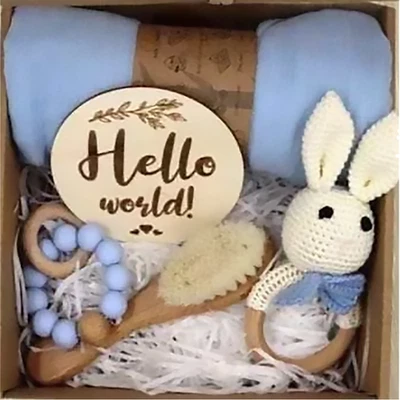 РАСПРОДАЖА!!! Baby погремушка крючком/ребенок подарочный набор, новорожденного добро пожаловать, детский душ. - Изображение 1 из 4