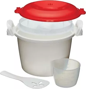 KitchenCraft KCRICECOOK Microwave Rice Cooker and Steamer, BPA Free Plastic, 1.5 - Picture 1 of 3