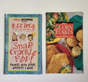 Kellogg's Corn Flakes Rice Crispies Cereal Recipes Cookbook Vintage 1995 - Picture 1 of 19