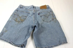 Levi's 550 Men's 31W x 9L (TAG'D AS 33) Relaxed Denim Jean Shorts -ROUGH #Z845 - Picture 1 of 5