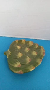 Tuscan Veggie Artichoke Plate Green - Picture 1 of 3