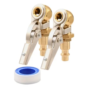 Clip-On Air Chuck,2x 1/4" FNPT Locking Inflator Nozzle with Quick Connect - Picture 1 of 9