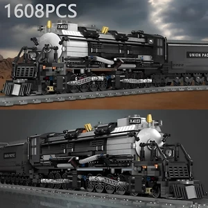1608PCS Union Pacific Big Boy Steam Train Building Blocks Model Kit for Adults - Picture 1 of 6