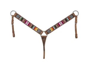 Silver Royal Western Breast Collar Woven Serape Multi-Color 45-1616 - Picture 1 of 1
