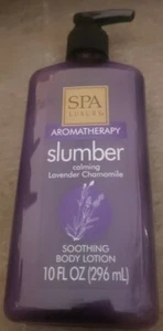 Spa Luxury Aromatherapy Slumber Body Lotion Calming Lavender Chamomile 10 oz. - Picture 1 of 1
