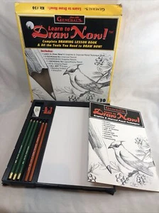 Vintage Learn To Draw Now Set Kit #30 von Generals Graphit & Kohle komplett! - Bild 1 von 7