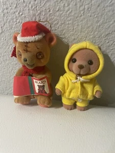 Peluche vintage Russ Tiny Town Bears orsacchiotto pompiere miniatura 3" lotto 2 - Foto 1 di 6