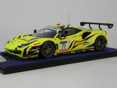 LS18RC018 FERRARI 488 GT3 EVO 3.9L TURBO V8 IRON LYNX N 71 3rd 24h 2022 YELLOW - Immagine 1 di 4
