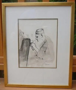 Orthodox Jew Praying At Synagogue by YIDAL PODESVA - Picture 1 of 1
