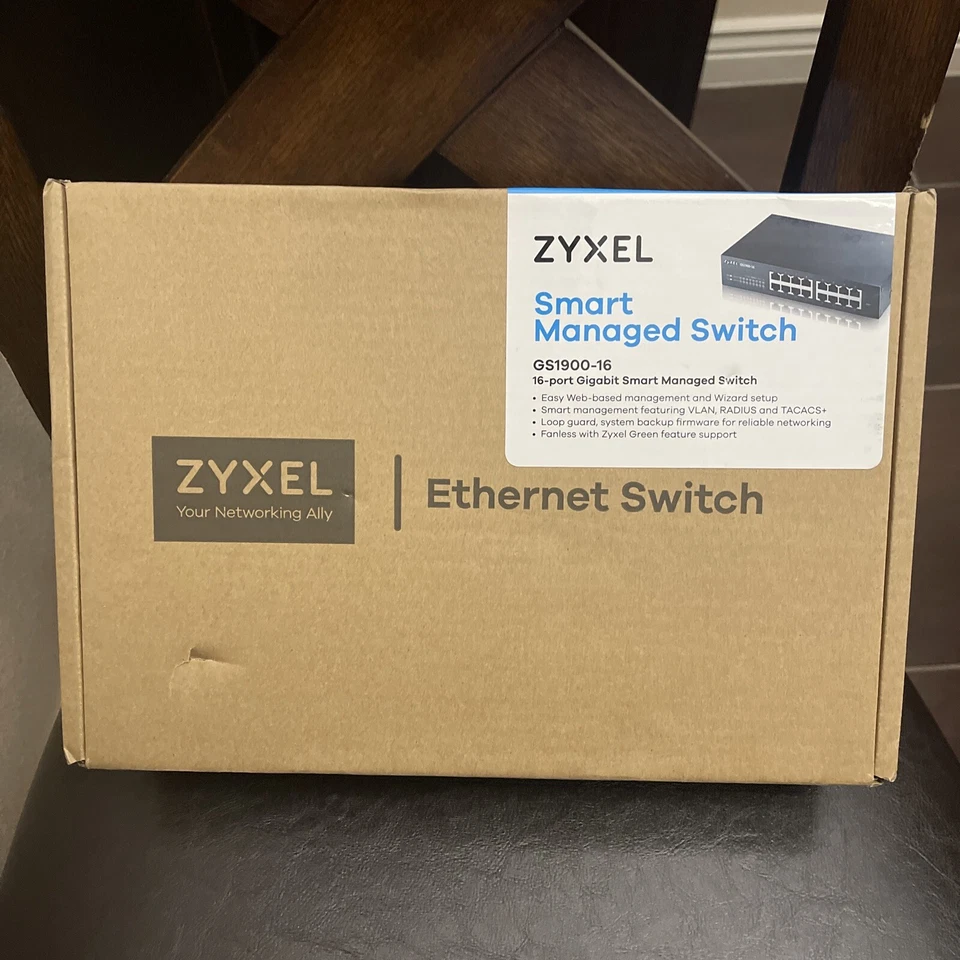 ZYXEL GS1900-16 16-PORT GIGABIT ETHERNET Smart Managed Switch - Image 1 of 4