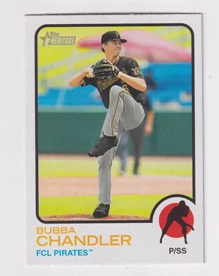 2022 Topps Heritage Minors #69 BUBBA CHANDLER RC Rookie Pittsburgh Pirates - Image 1 of 2
