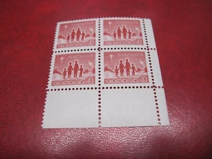 Canada Unitrade # 434 3c CHRISTMAS-STAR OF BETHLEHEM UR BLANK BLOCK MNH - Picture 1 of 2