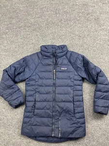 Patagonia Netplus Shells Jacket Youth Small Blue Puffer Down Filled Coat Zip Up - Picture 1 of 7