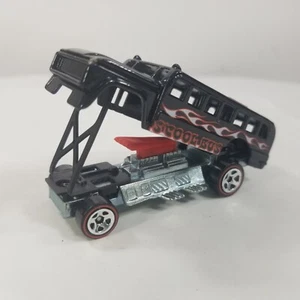 Hot Wheels "VINTAGE" Redline "1970" Black & Red w/ Flames S’Cool Bus - Picture 1 of 15