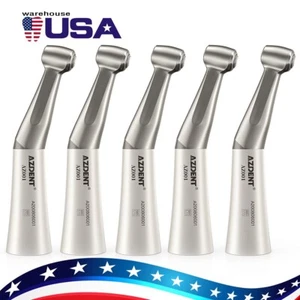 5X AZDENT Dental Slow Low Speed Contra Angle Handpiece Push Button E-Type USA - Picture 1 of 15