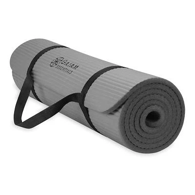 	Gaiam Essentials Thick Yoga Mat Fitness & Exercise Mat with Easy-Cinch Carrier	 - Image 1 of 4