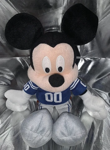 🐭 Disney Mickey Mouse NFL Indianapolis Colts Plush 17 Inches 🏈 Stuffed Animal Cover