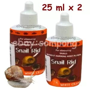 Snail Rid Infestation Snail Of Aquarium Tank Pest Control Safe Fish 25 ml x 2. - Picture 1 of 7