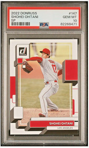 2022 Donruss Shohei Ontani #147 SP PSA 10 GEM- MINT