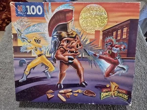 Pudgy Pig 1994 Power Rangers Puzzle Completo Non Come Nuovo Milton Bradley - Foto 1 di 8