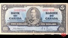 1937 Bank Of Canada $5 Osborne A/C6917134 - F/VF -