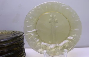 Morgantown Crinkle Olive Green 7 7/8 " Salad Plate (s) Scalloped - Picture 1 of 5