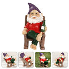  Decorate Resin Table Top Rocking Chair Outdoor Gnome Figurine