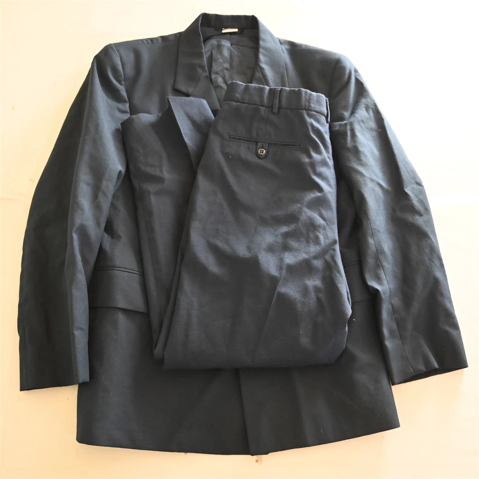 USAF Military 40S 32x28 Blue 1620 Wool Mens Service Coat Jacket Pants Suit - Image 1 of 4