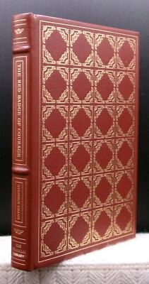 Stephen Crane RED BADGE OF COURAGE Leather Franklin Press 1979 Ltd. Illustrated - Image 1 of 2